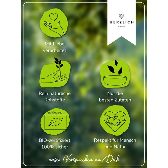 BIO Zistrosenkraut 200g - Cistus Incanus - 100% loses Zistrosenkraut, naturbelassen, geschnitten - Premium Bio-Qualität - per Hand geprüft und abgefüllt in Deutschland | Herzlich Natur