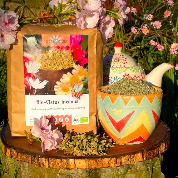 Cistus Tee - Cistus incanus Tee - Bio Zistrosenkraut geschnitten (250 g)