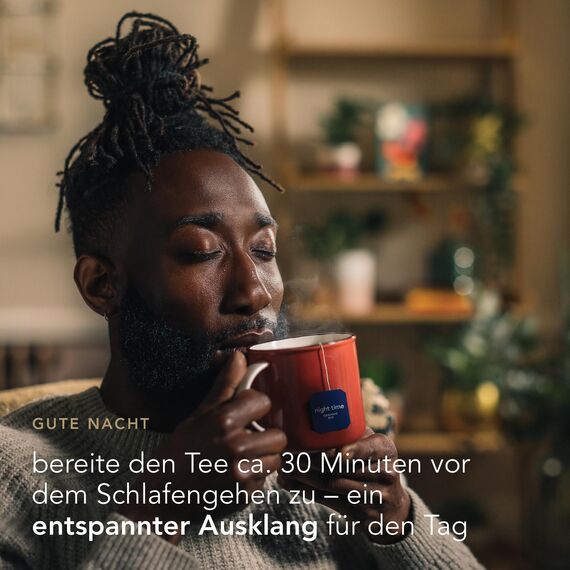 Pukka | Bio-Kräutertee „Night Time“ | Kamille, Lavendel, Lindenblüten und Baldrian | 20 Teebeutel