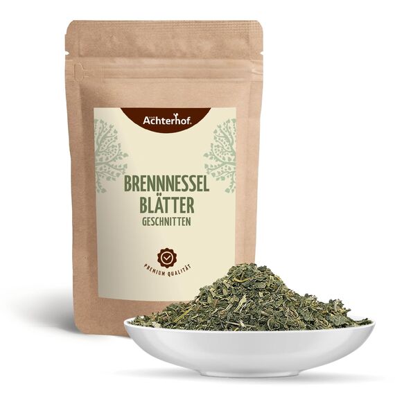 Brennnessel Blätter geschnitten 500g | Brennnesselblätter getrocknet und geschnitten | ideal für Brennnessel-Tee | Kräutertee loose | vom Achterhof