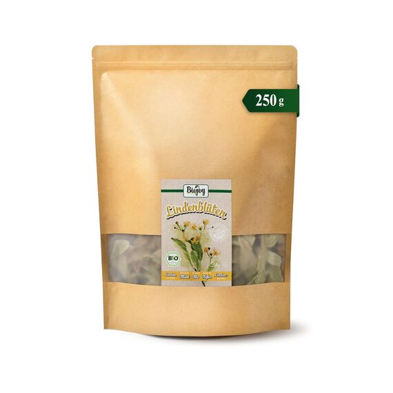 Biojoy BIO-Lindenblüten getrocknet (250 g), ganze Blüten für Lindenblütentee (Tiliae flos)
