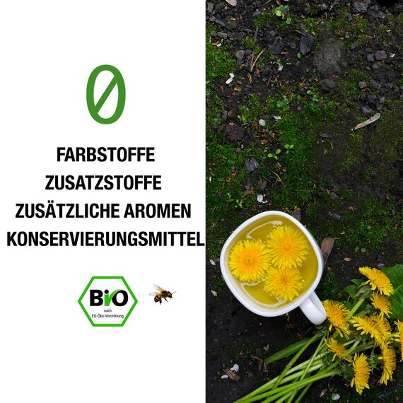 ORIGEENS BIO LÖWENZAHN TEE 100g | Löwenzahntee Bio, Detox und Diuretischer Kräutertee | Getrocknete Löwenzahnblätter - ​​Dandelion tea