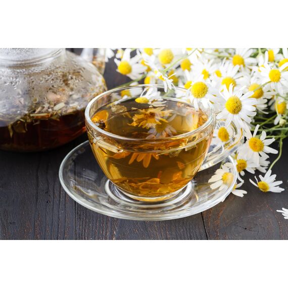 Kamillentee - ganze Kamillenblüten getrocknet - abgefüllt und kontrolliert in Deutschland (500g)