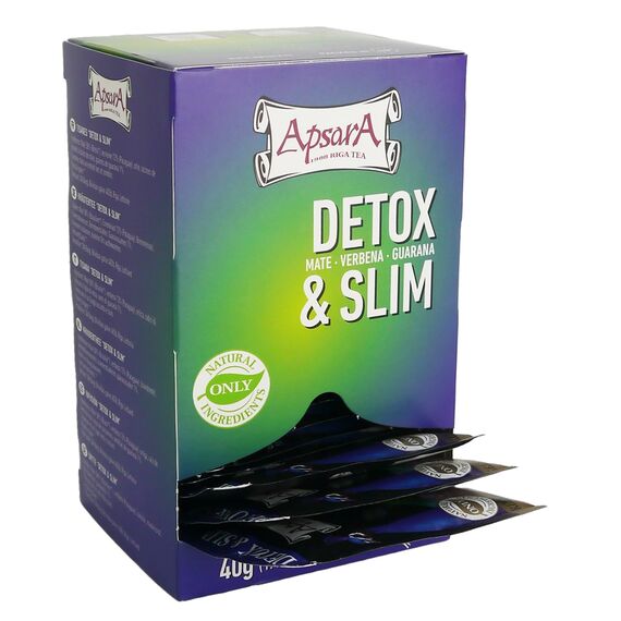 Apsara Detox & Slim Kräutertee – 3er Set (60 Teebeutel) – Natürlicher Entschlackungstee mit Mate, Brennnessel & Eisenkraut – Premium Detox Tee für Stoffwechsel & Wohlbefinden