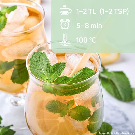 T2B Nanaminze, Nana-Minze Bio geschnitten – Marokkanischer Minztee – Vorratspack 2×100 g