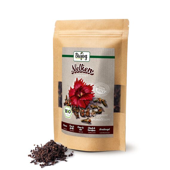 Biojoy BIO-Nelken ganz (100 g), getrocknet Gewürznelken, ohne Zusätze (Syzygium aromaticum)