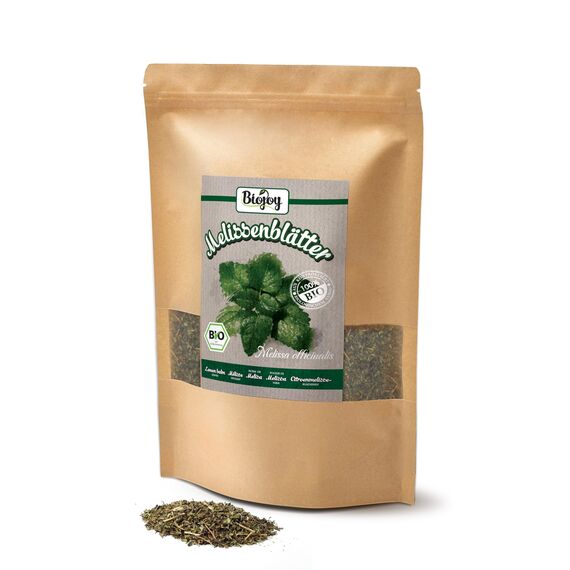 Biojoy BIO-Melissenblätter-Tee (250 g), getrocknet und geschnitten, Melissen-Tee (Melissa officinalis)