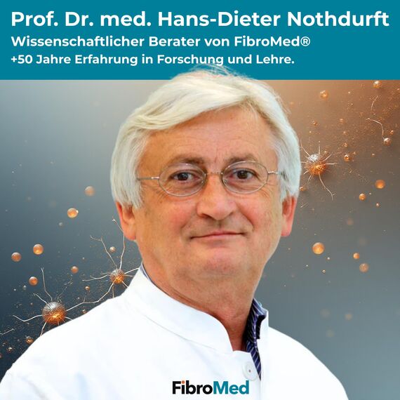 FibroMed® – mit Vitamin B6, B12, Folsäure, Vitamin D3, Omega-3 & Pflanzenextrakten – unterstützt Nerven, Muskeln & Energiestoffwechsel – vegan, laborgeprüft & in Deutschland produziert – 30 Kapseln*