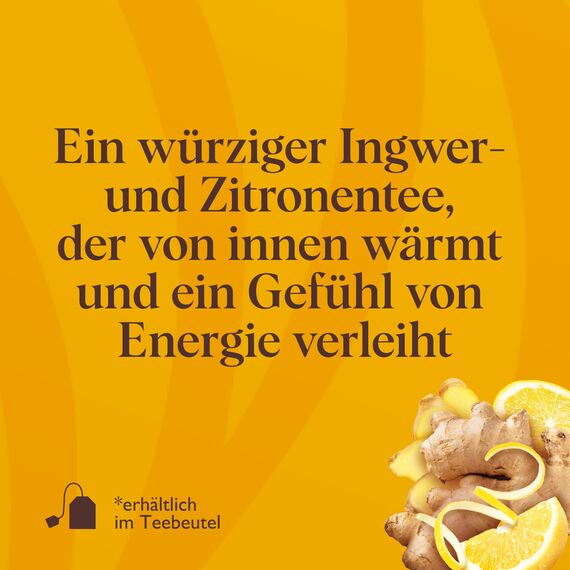 Twinings Kräutertee mit Zitrone & Ingwer WARMING LEMON GINGER - erfrischender Tee im Beutel mit spritziger Zitrone & würzigem Ingwer, natürlich & belebend (50 Teebeutel, 75g)