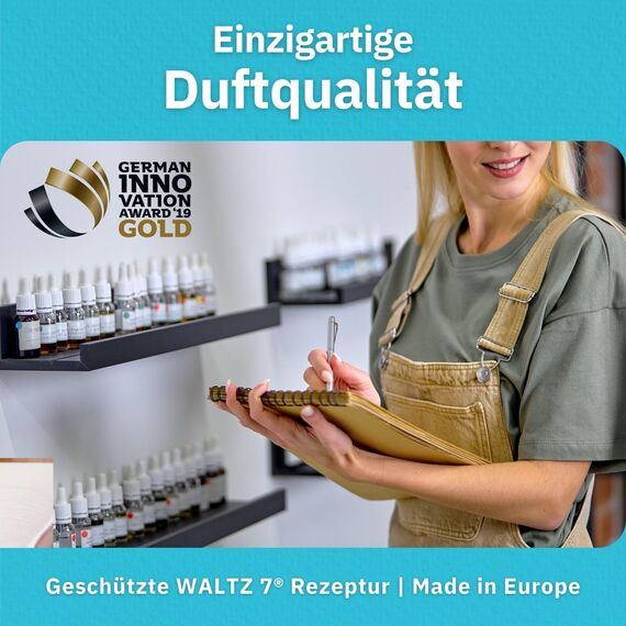 WALTZ 7 Eukalyptus Duschbomben 6er Set, Badebomben Alternative, Entspannungsset, ätherische Öle, Aromatherapie, Zusatz Dampfdusche, Erkältungsdusche für Zuhause, Geschenk Mitbringsel