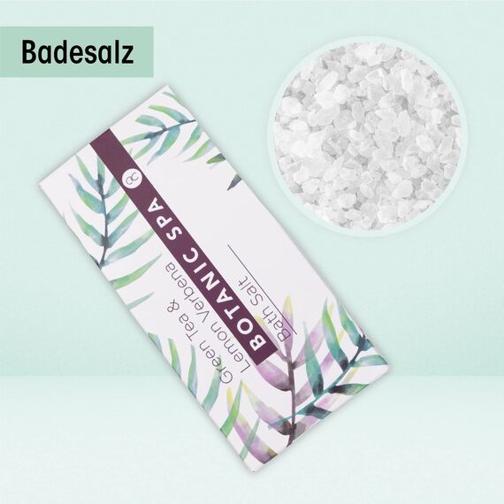 Accentra – Badeset Frauen Botanic SPA im Seegraskorb – 4-teiliges Pflegeset mit Duschgel, Badesalz, Bodylotion & Netzschwamm – Wellness Geschenkset zum Geburtstag, Valentinstag & Weihnachten