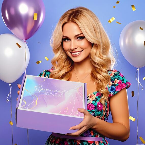 MUJUZE Geschenke für Frauen,Drink Happy Thoughts-Positive Geschenk Frau,Weinbecher Geschenkset Geburtstag Frauen,Wellness Geschenkkorb für Beste Freundin,Schwester,Damen Geschenk,Gifts for Women