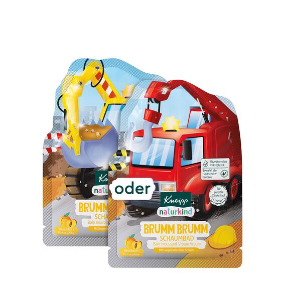 Kneipp Naturkind Geschenkset Tatütata - Badespaß für kleine Feuerwehr - & Polizeifans - Schaumbad für sensible Kinderhaut - 3x40ml