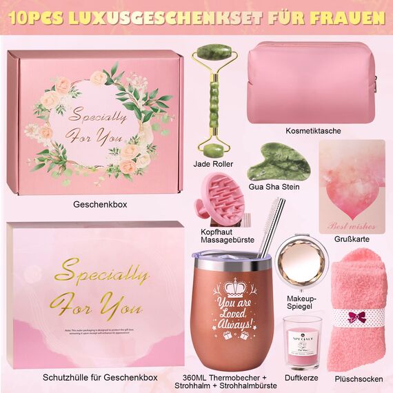 LIVEHITOP Geschenke für Frauen, Geburtstagsgeschenk für Frauen, Mama, Schwester Geschenkset Entspannung Wellness Geschenk Freundin Geburtstag Valentinstag Muttertag Weihnachtstag