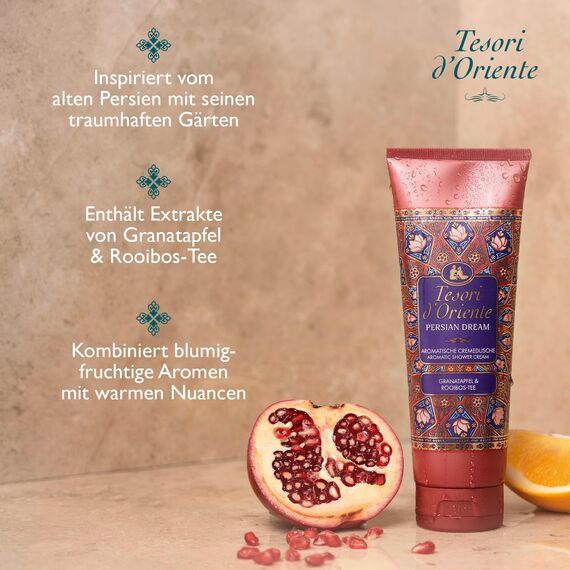 TESORI D'ORIENTE Geschenkset | Cremeduschen 3 x 75 ml (Ayurveda, Persian Dream und Byzantium) Duschcremes zur Körperpflege | Wellness-Rituale für Körper & Sinne