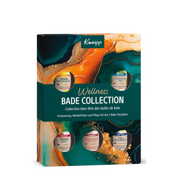 Kneipp Geschenkset Wellness Bade Collection - Geschenkpackung mit 5 beliebten Badeölen von Kneipp - Für einen Moment voller Entspannung und Wohlbefinden - 5 x 20ml - Testgrößen zum Kennenlernen