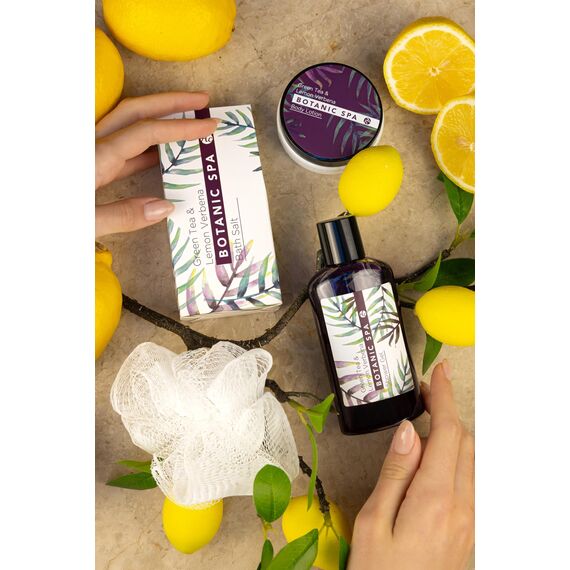 Accentra – Badeset Frauen Botanic SPA im Seegraskorb – 4-teiliges Pflegeset mit Duschgel, Badesalz, Bodylotion & Netzschwamm – Wellness Geschenkset zum Geburtstag, Valentinstag & Weihnachten