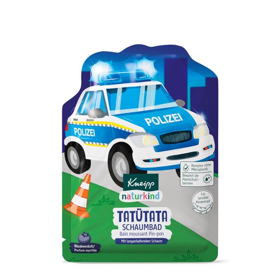 Kneipp Naturkind Geschenkset Tatütata - Badespaß für kleine Feuerwehr - & Polizeifans - Schaumbad für sensible Kinderhaut - 3x40ml