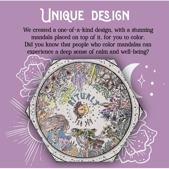 ACORUS | Rituals Tee Set | Natürliche Tee Geschenkset mit 6 Geschmacksrichtungen | Erstellen sie Ihre Täglichen Rituale | Tee Geschenk | Teebox mit 60 Kräuter Teebeutel