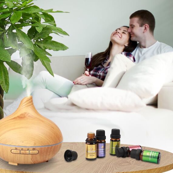 Ätherische Öle Set 18 x 10 ml, Teebaum, Lavendel, Eukalyptus, Weihrauch, Zitronengras, Rosmarin, Orange, Minze, Zitrone, Bergamotte, Ylang-Ylang, Grapefruit, Kamille, Rose, Vanille, Patchouli Salbei