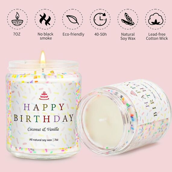 Kerze im Glas 4 Stück Geschenkidee Geburtstagsgeschenk Geschenkset Frauen Kerzen Aromatherapie Duftkerzen Kerzenset als Geburtstag Kerze Duft für Frau,Freundin,Mütter Kerzengeschenke für sie und ihn