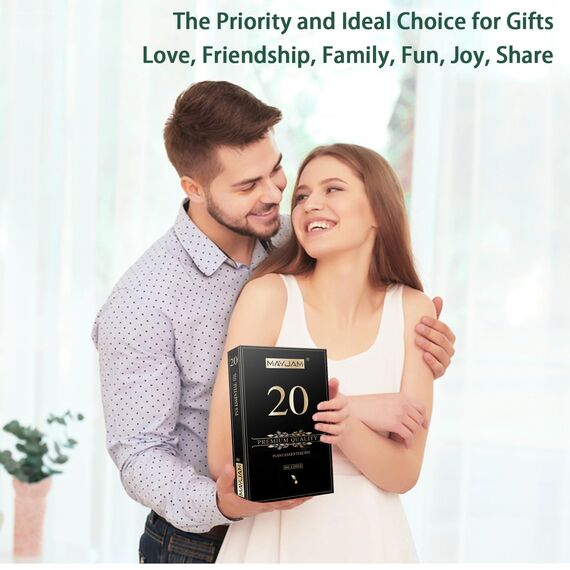 MAYJAM Ätherische Öle Set 20Pcs, Ätherisches Öl Geschenk Set für Diffusor, Luftbefeuchter - Lavendel Jasmin Eukalyptus Vanille Sandelholz Süßorange Rose Bergamotte und Mehr