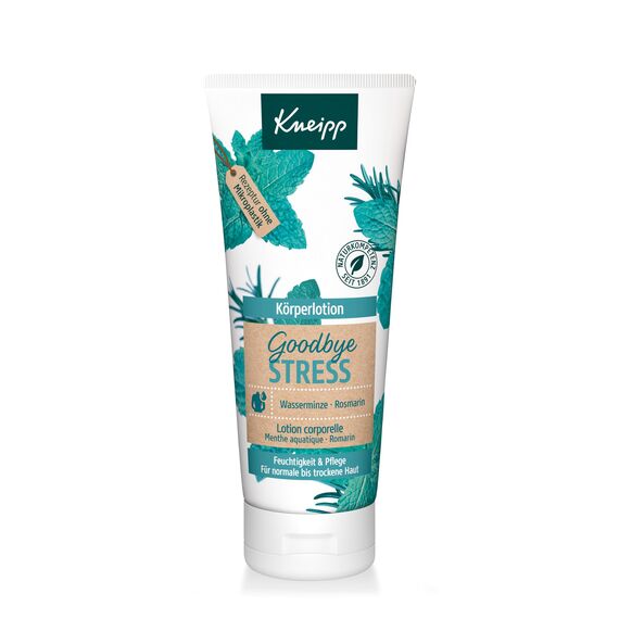 Kneipp Geschenkset Goodbye Stress - Enthält 1x Wirkdusche & 1x Bodylotion - Goodbye Stress: Erfrischender Duft mit natürlichem ätherischen Rosmarinöl und Wasserminzextrakt - 2 x 200ml