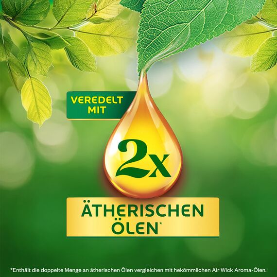 Air Wick Aroma-Öl Flakon Nachfüller – Duft: Süße Vanille und Sheabutter – Süßlicher Wohnungsduft mit ätherischen Ölen – 6 x 20ml Duftöl Set