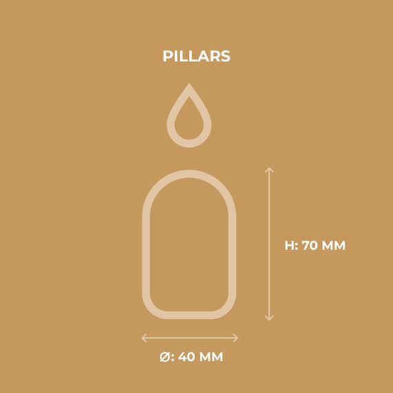 Horeca Candles - Stumpenkerzen - Elfenbein - Ø 4 x 7 cm - 120er Set Blockkerzen - Lange Brenndauer 12 Stunden - Ohne Duft - Kerzen für Haushalt, Feiern und Gastronomie