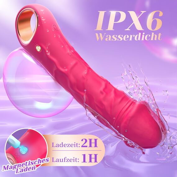 3D-Realistisch Sexspielzeug für Paare Extrem Sex Vibratoren, Vibration für Frauen mit 10 Vibrationen G-Punkt Klitoris, Sex Spielzeug für die Paare Sex Toyset für Woman Realistische Vibratoren