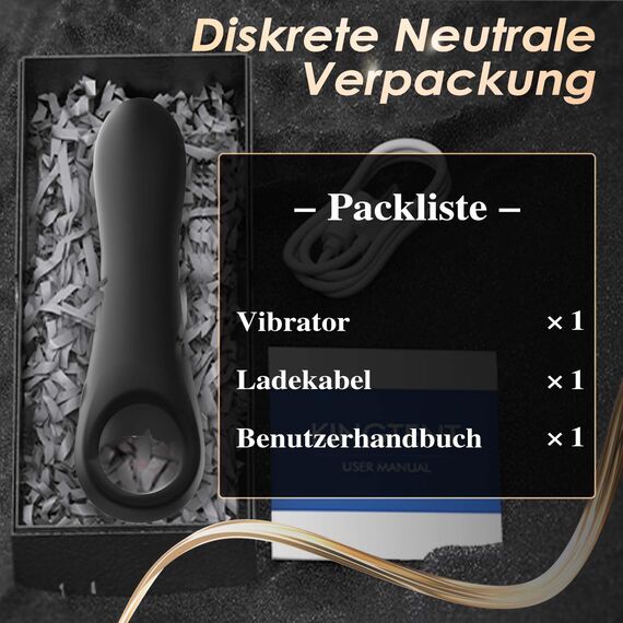 Vibration für Frauen Dildo Vibrator Klein, Sex Spielzeug für die Frau und Paare Extrem Sex, Tragbare G-Punkt Klitoris Anal Massagestab mit 10 Modus Stark und Leise Vibratoren Vibratorensets