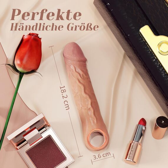 Dildo Vibrator Sex spielzeug für die Frau mit 10 Vibration für Frauen, 18cm Sex spielzeug für Paare Dildos Analdildo Sex Toy Sexspielzeug set für Frauen Realistische Vibratoren