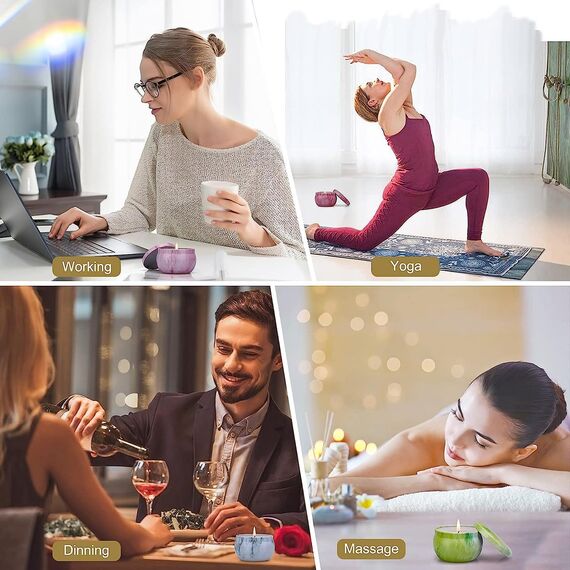 Valentinstag Geschenke für Ihn und Sie Duftkerzen Set zum Geburtstags Danke Kerzenset Geschenkset aus Sojawachs in Dose Aesthetic Schöne Kerzen zum Verschenken