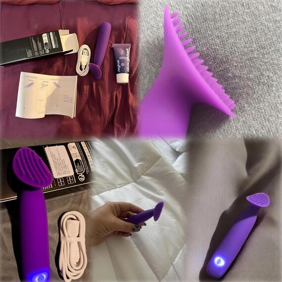 Vibratorensets für Frauen Klitoris Stimulator, Bürstenkopf 76 Reizpunkte 10 Modi Sex Spielzeug für die Frau Paare Mini Vibrator Leise Auflege Vibration für Frauen Sexspielzeug, Sex Toyset für Woman