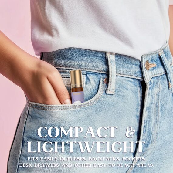 SALKING Roll on Ätherische Öle Set, Geschenke für Frauen,Aromatherapie Duftöl Naturrein,Wellness Kleinigkeiten GeschenkSet,6x10 ml Entspannung, Gute Nacht, Ausgeglichenheit, Atmen, Fokus, Energie