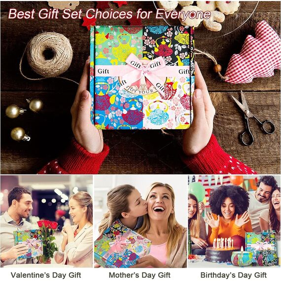 Kerze Duft als Geburtstag Geschenk,Geschenkset Duftkerzen,Kerzen Geschenke für Frauen,Duftkerze Set,Kerze Deko,Geschenkideen Kerzenset zum Verschenken