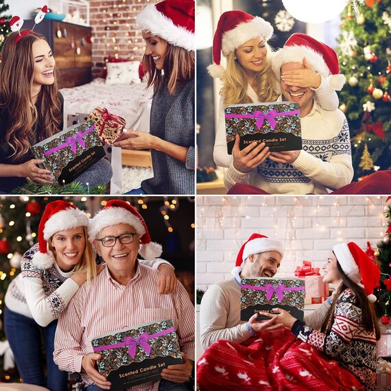 Duftkerzen Geschenke für Frauen,12er-Pack Soja Kerzen Entspannung Geschenk für Frau/Mutter/Freundin,Kerzenset Deko für Neues Zuhause Geschenkidee zu Valentinstag,Geburtstag,Weihnachts