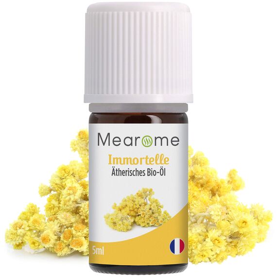 Immortelle BIO⎟100% Naturrein Ätherisches Öl⎟Helichrysum italicum⎟Zertifizierte BIO-Qualität⎟Italienische Immortelle⎟5ml⎟Aromaöl Duftöl Aromatherapie ⎟regenerierend aufbauend stärkend - vegan