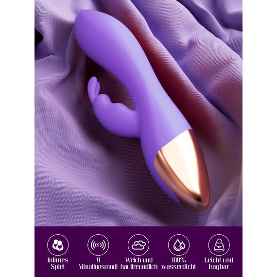 HIVEFUN Vibration für Frauen Sex Spielzeug für die Frau, Vibratorensets für Frauen Klitoris mit 10 Vibrationmodi Diloschwanz Sex Toy, Dildo Vibrator Sex toyset für Woman Paare Sexspielzeug Flieder
