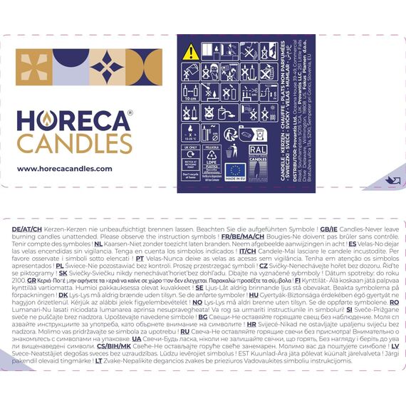 Horeca Candles - Stumpenkerzen - Elfenbein - Ø 4 x 7 cm - 240er Set Blockkerzen - Lange Brenndauer 12 Stunden - Ohne Duft - Kerzen für Haushalt, Feiern und Gastronomie