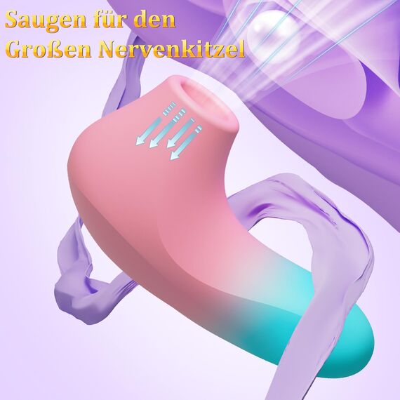 Sauger Vibrator Sex Spielzeug für die Frau Extrem - LED Vibratorensets für Frauen Leise mit APP, Erotisches Sexspielzeug für Paare Extrem Sex mit 10 Starke Saugmodi & Vibration für Frauen Klitoris