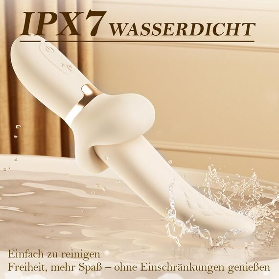 Zunge Vibrator mit 360°rotierende Schwingmodi Sex Spielzeug Vibration für frauen 2 in 1 Vibrator Silikon Vibratoren mit Klitorisstimulation Sex spielzeug für die paare