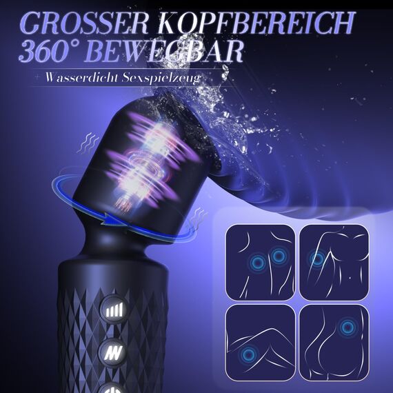 Vibrator Sex Spielzeug für die Frau Paare, Vibration für Frauen Vibratorensets für Frauen Dildo Massagestab mit Sexspielzeug, Sex Toyset für Woman mit 10 * 10 Modus Vibratoren, Prostata Massagestab