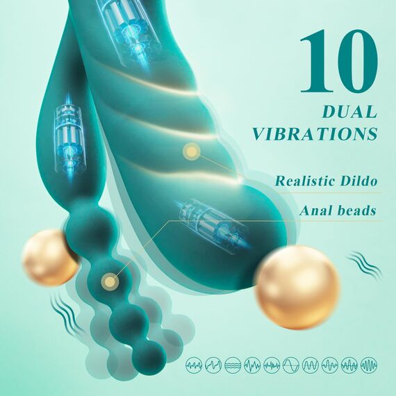 G-Punkt Rabbit Vibrator - 3 in 1 Anal Dildo Sex Toys mit 5 * 10 * 7 Thrust Vibrationsmodi Vibratorensets für Frauen, Silikon Vibratoren Dildos Klitoris Stimulator Erotik Sex Spielzeug für die Paare