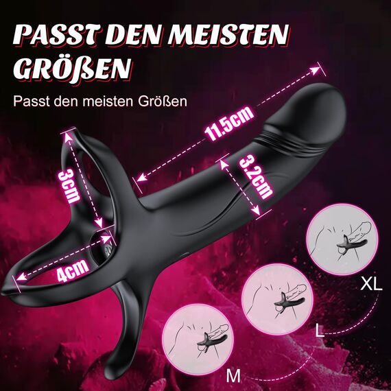 Sex Spielzeug für Die Paare Prostata Stimulation Männer, Anal Vibrator Prostata Dildo Sextoysets für Paare Sex, Analplug# für Männer Sexspielzeug Extrem, Penisring Vibratorensets Für Paare Sex Toys