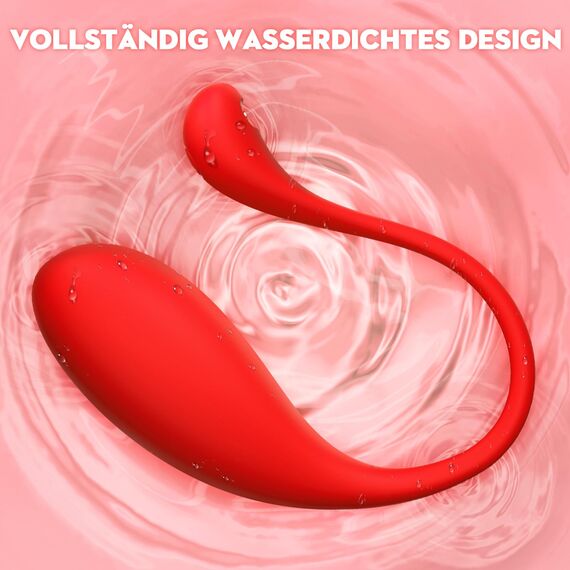 HIVEFUN Vibration für Frauen mit APP, Vibrator Sex Spielzeug für die Frau mit 9 Modi, Vibratorensets für Frauen Klitoris Vibro Ei mit Fernsteuerung für Unterw Sexspielzeug Dildo Vibratoren Sex Toy Rot