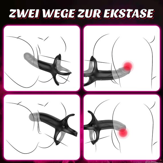 Sex Spielzeug für Die Paare Prostata Stimulation Männer, Anal Vibrator Prostata Dildo Sextoysets für Paare Sex, Analplug# für Männer Sexspielzeug Extrem, Penisring Vibratorensets Für Paare Sex Toys