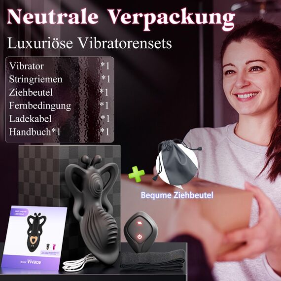 String Sexspielzeug Sets Vibrator Sex Spielzeug für die Frau Paare, KI-Interaktiven Vibratorensets für Frauen Klitoris Vulva, 9 Vibrationen mit APP Fernbedienung Butterfly Extrem Sex Bdsm