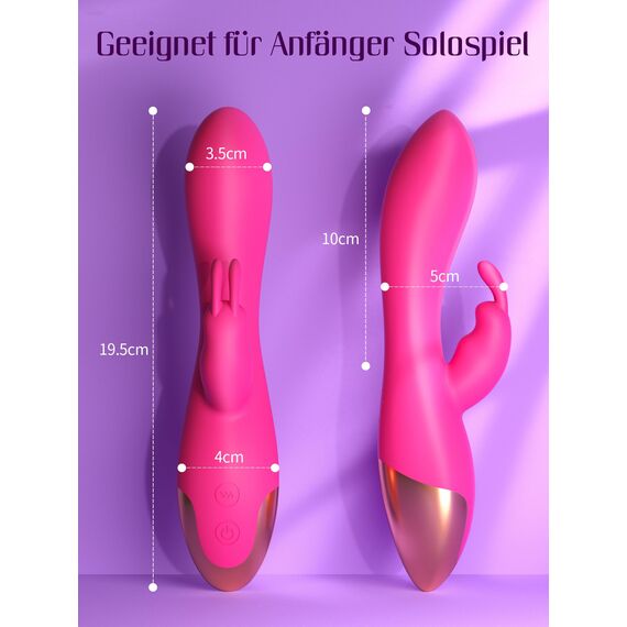 HIVEFUN Dildo Vibration für Frauen Rabbit Vibrator Sex Spielzeug für die Frau, Sex Toys Erotisches Sexspielzeug G Punkt Vibratorensets, Diloschwanz Sextoysets für Damen 10 Klitoris Stimulator für sie