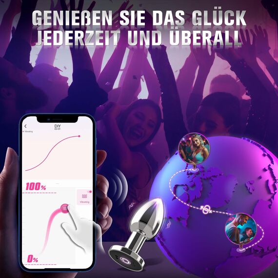 Analvibratoren für Mann Frau, Anal Vibrator für Männer mit Fernbedienung 10 Modi Analplug# für Frauen mit Vibration, Klein Vibratorensets für Frauen Paare Prostata Vibration Männer Analvibrator